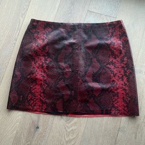 Alice and Olivia Lamb Leather Skirt | Sz 6